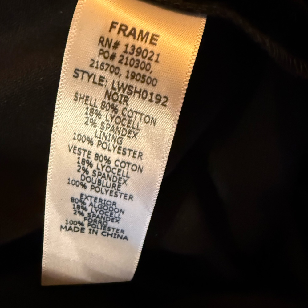 Frame Atelier black velvet cropped pants - Picture 9 of 10